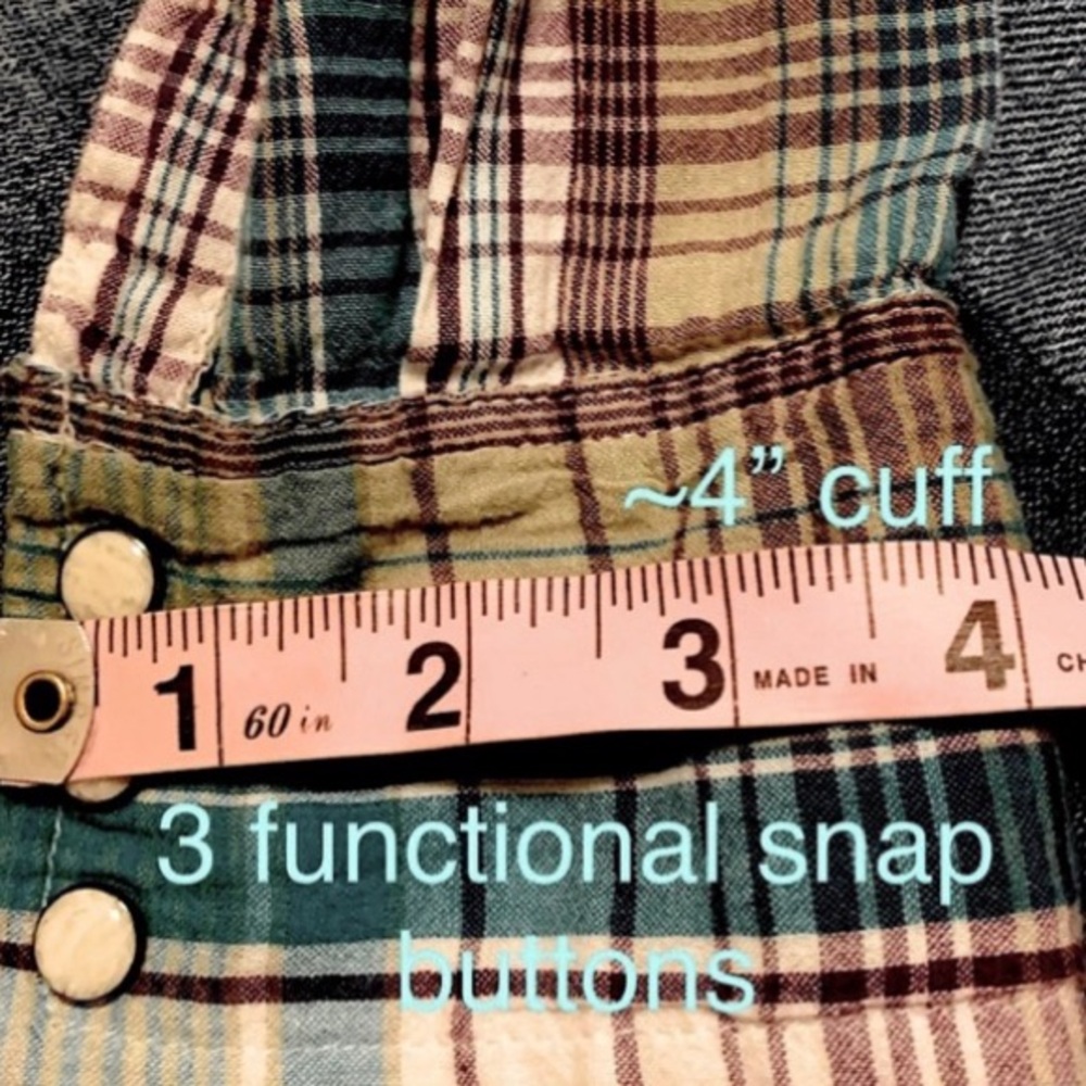 Salt Valley Western | Polyester plaid Shirt | XS - Picture 7 of 10